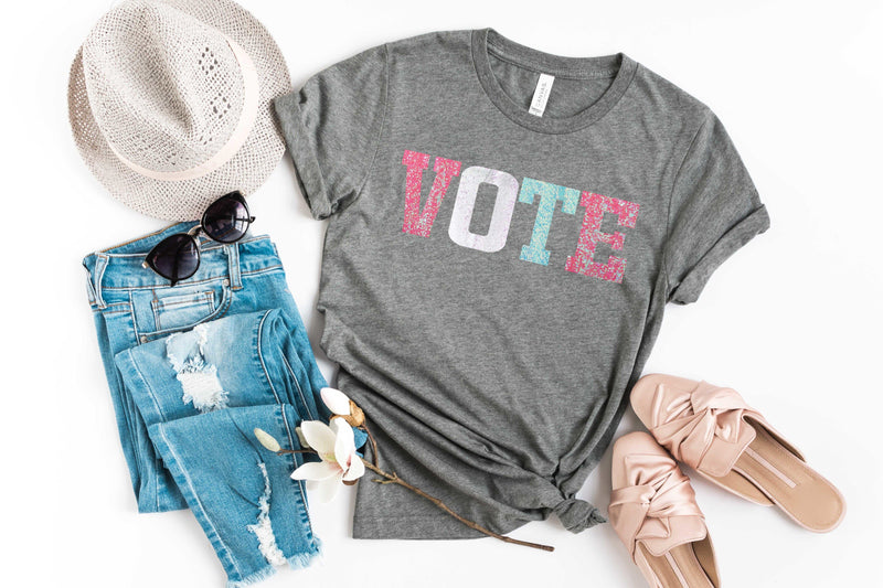 Pastel Vote Tee Shirt - Shop Love and Bambii