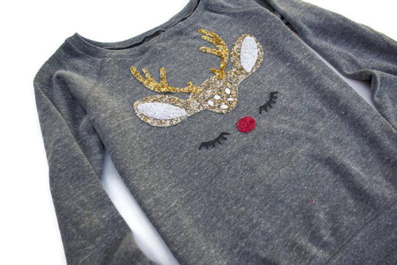 Rudolph Reindeer Sweatshirt - Shop Love and Bambii