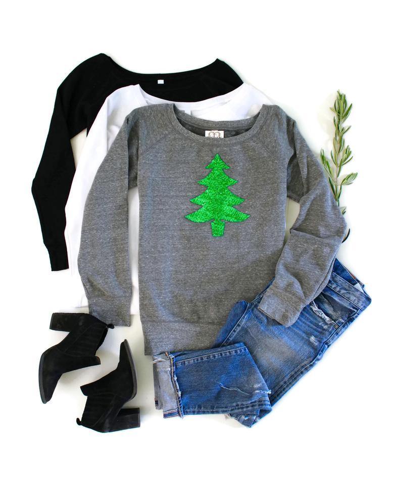 Christmas Tree Sweatshirt - Shop Love and Bambii