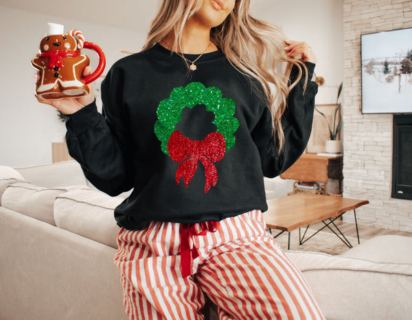 Christmas Wreath Sweatshirt