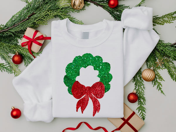 Christmas Wreath Sweatshirt