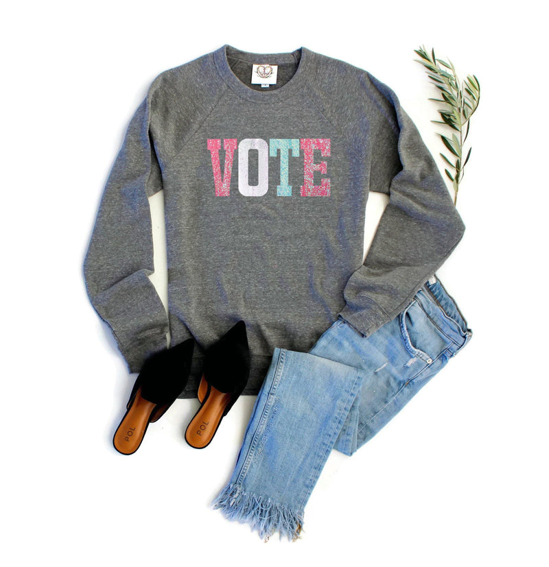 Pastel Vote Sweatshirt - Shop Love and Bambii