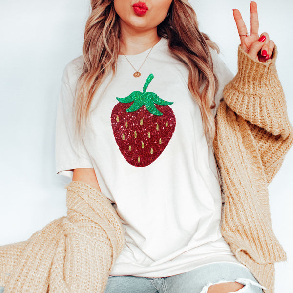 strawberry seed shirt Strawberry Tee Shirt