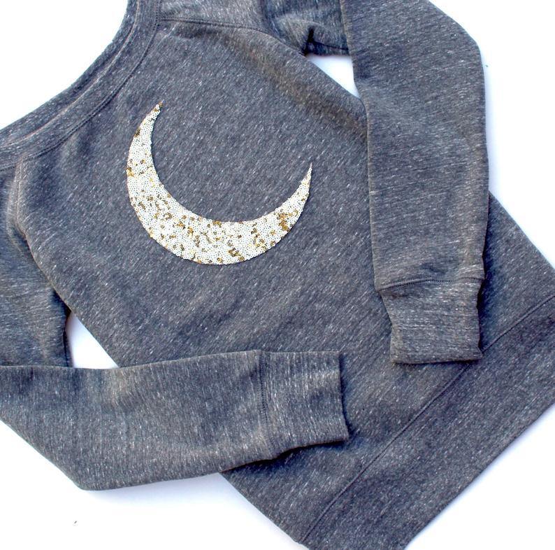 Crescent Moon Sweatshirt - Shop Love and Bambii
