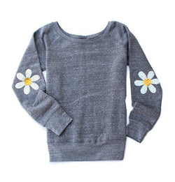 Daisy Elbow Patch Sweatshirt - Shop Love and Bambii