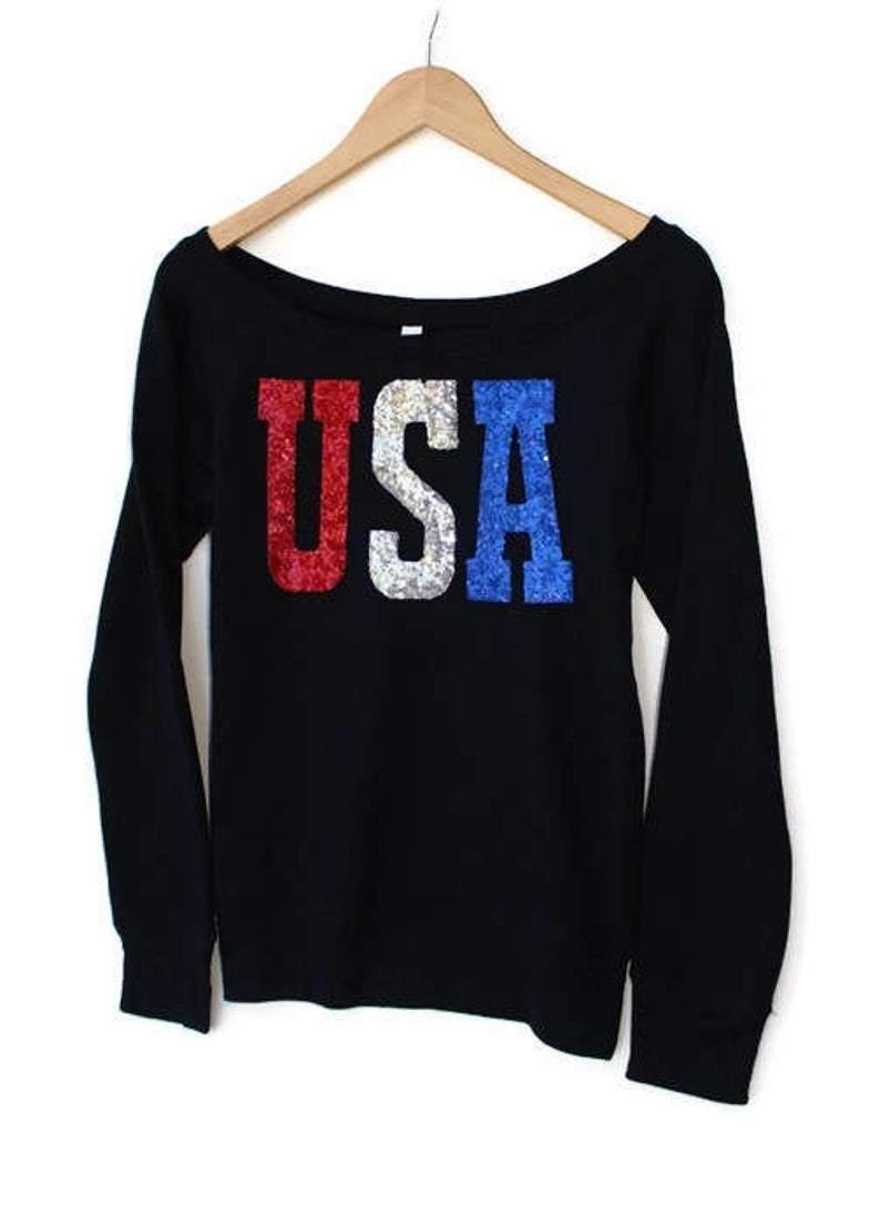 USA Patriotic Sweatshirt - Shop Love and Bambii