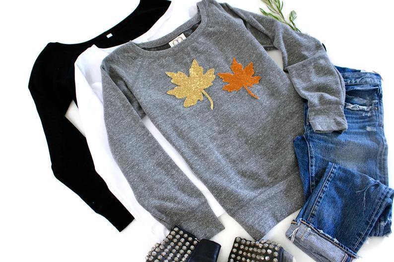 Fall Leaves Sweatshirt - Shop Love and Bambii