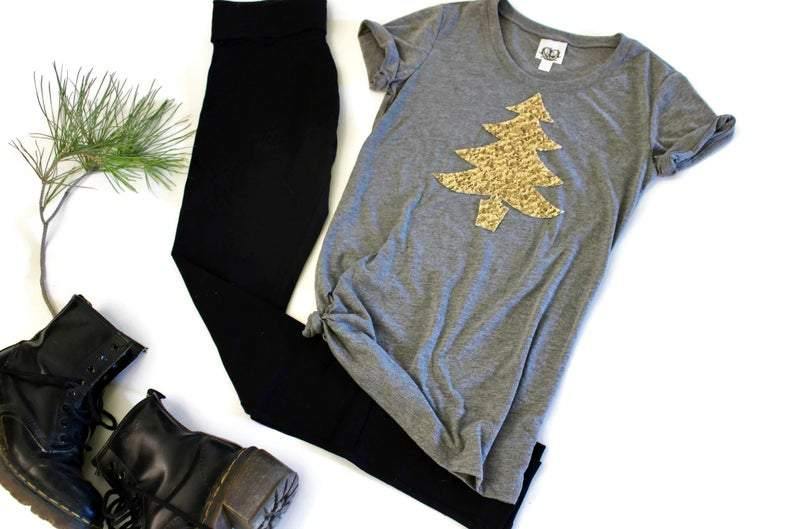 Christmas Tree Tee Shirt - Shop Love and Bambii