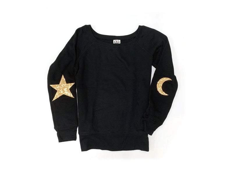 Star + Moon Sweatshirt - Shop Love and Bambii
