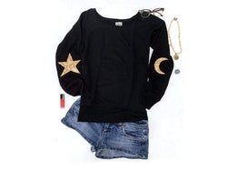 Star + Moon Sweatshirt - Shop Love and Bambii