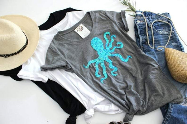 Octopus Tee Shirt - Shop Love and Bambii