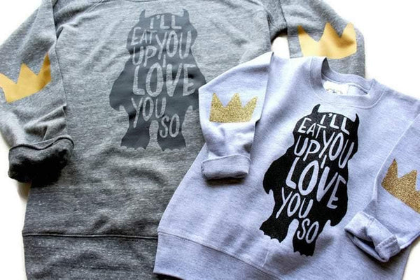 I'll Eat You Up Mommy + Me Sweatshirt - Shop Love and Bambii