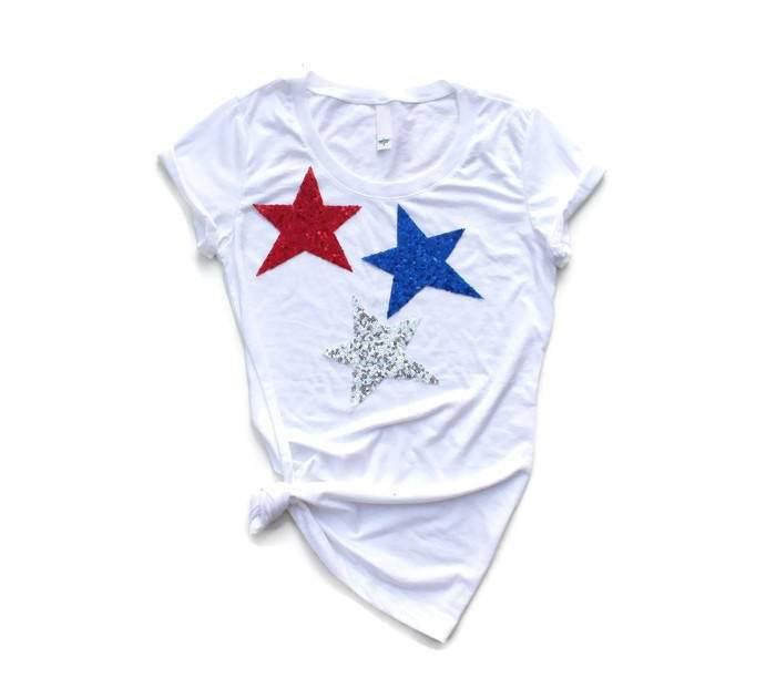 Triple Star Tee Shirt - Shop Love and Bambii