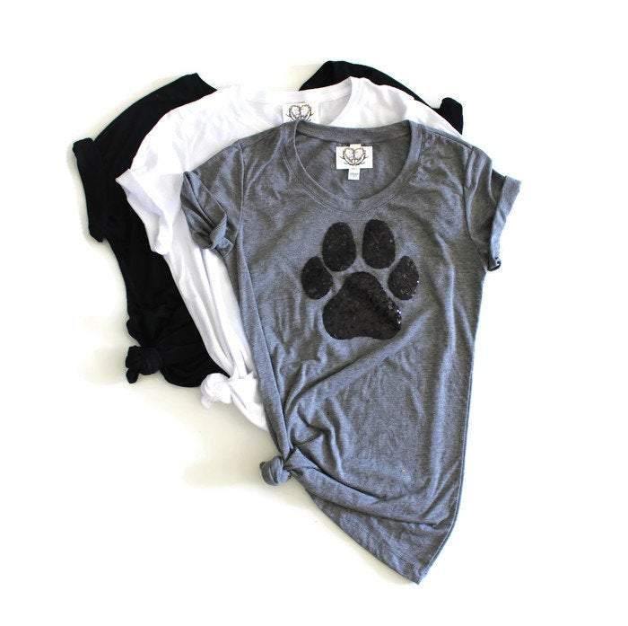 Dog Paw Tee Shirt - Shop Love and Bambii