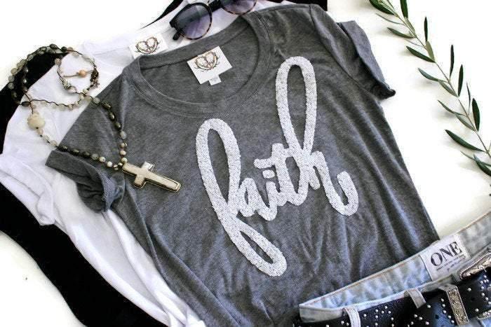 Faith Tee Shirt - Shop Love and Bambii