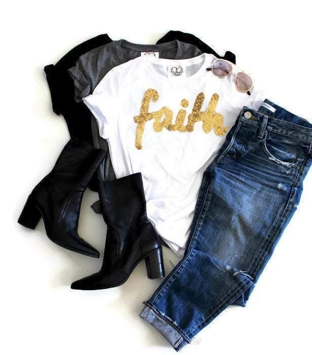 Christian Faith Tee Shirt - Shop Love and Bambii