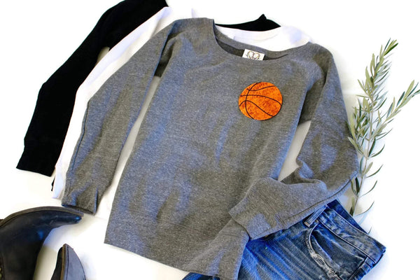 Basketball Pocket Sweatshirt - Shop Love and Bambii