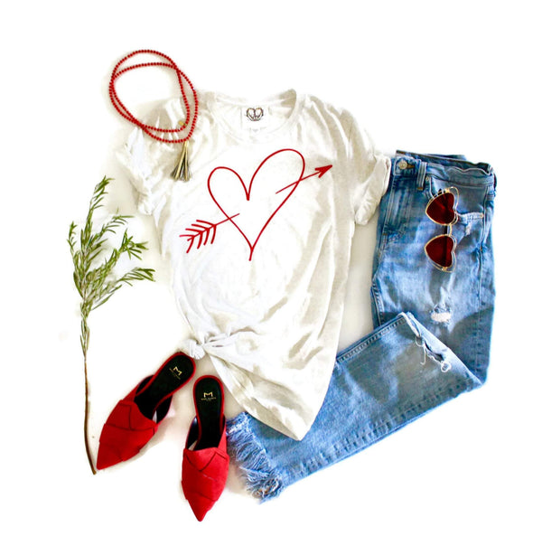 Cupids Heart Tee Shirt - Shop Love and Bambii