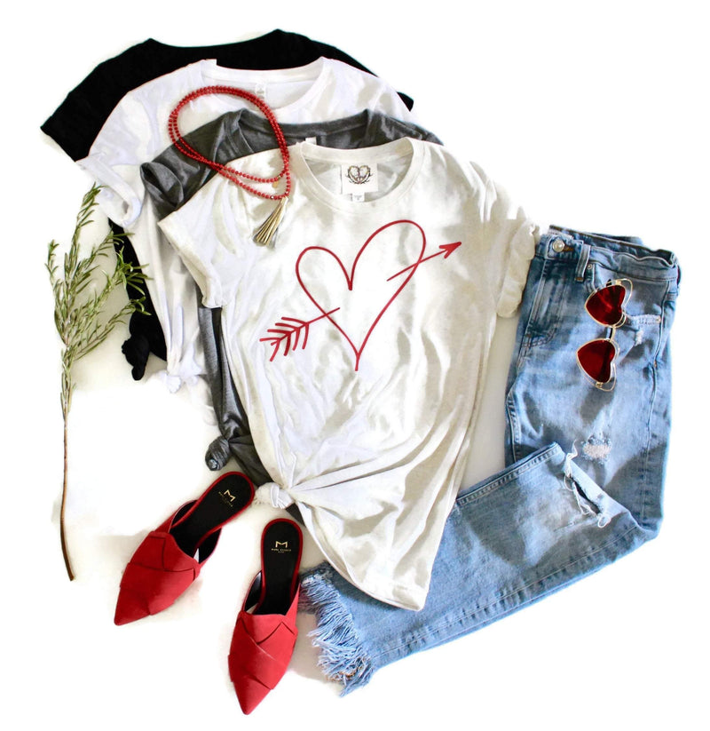 Cupids Heart Tee Shirt - Shop Love and Bambii