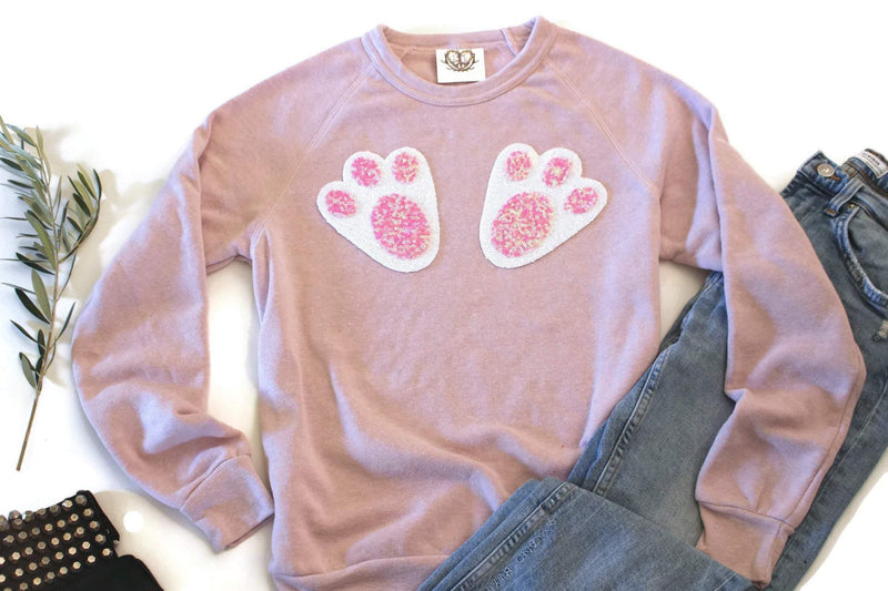 Easter Bunny Feet Sweatshirt - Shop Love and Bambii