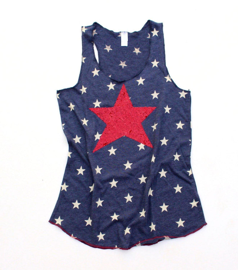 Patriotic Star Tank Top - Shop Love and Bambii