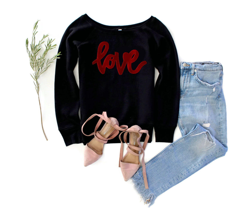 Velvet Love Sweatshirt - Shop Love and Bambii